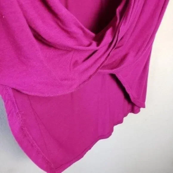 Kate & Mallory 3/4 sleeve twist front high low tunic top size large - Picture 5 of 8